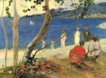Obstträger in Lanse Turin oder Seaside II Paul Gauguin Landschaft Ölgemälde